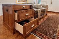 Transitional kitchen ideas; transitional versus traditional kitchen; wood cabinetry