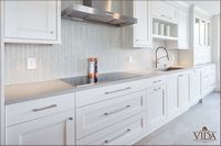 White, neutral, pleasing, kitchen, cabinets, custom, hand made, usa made