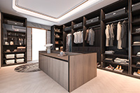 Wood combinations; closet islands; closets Winnetka; Closets Sarasota; Closet designer near me