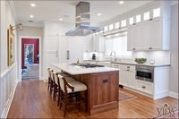 Transitional Kitchen Inspiration; White kitchen inspiration; white with wooden tones