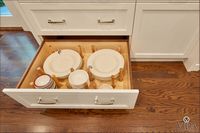 farmer sink; gorgeous cabinets; traditional kitchen example; traditional kitchen design; truly custom kitchen